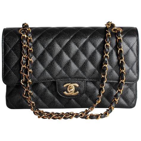 classic chanel handbag black and gold|chanel black bags classic quilted.